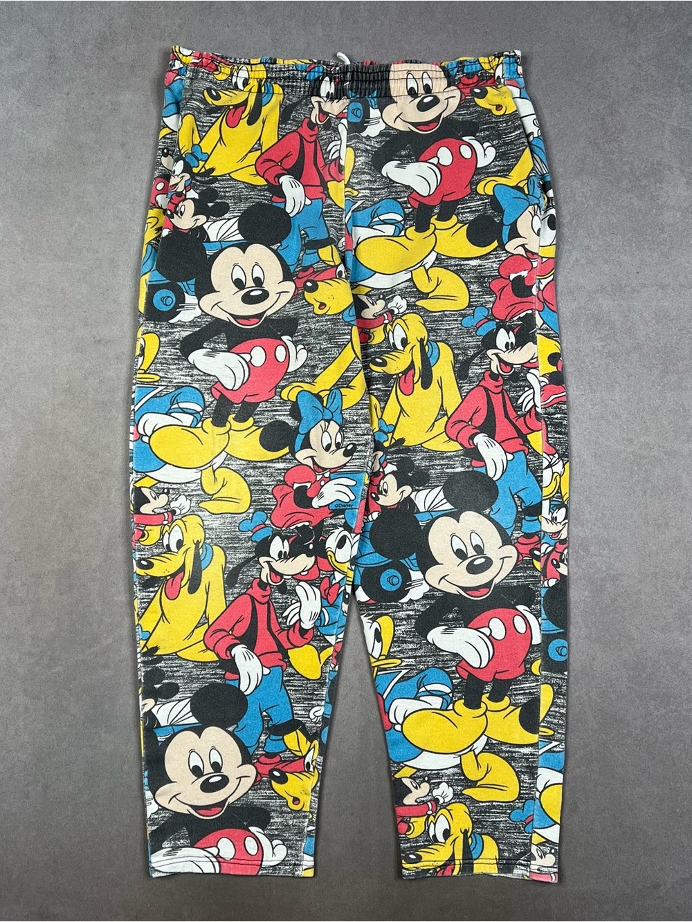 Vintage Disney Men's Mickey & Friends Graphic Sweatpants 90s